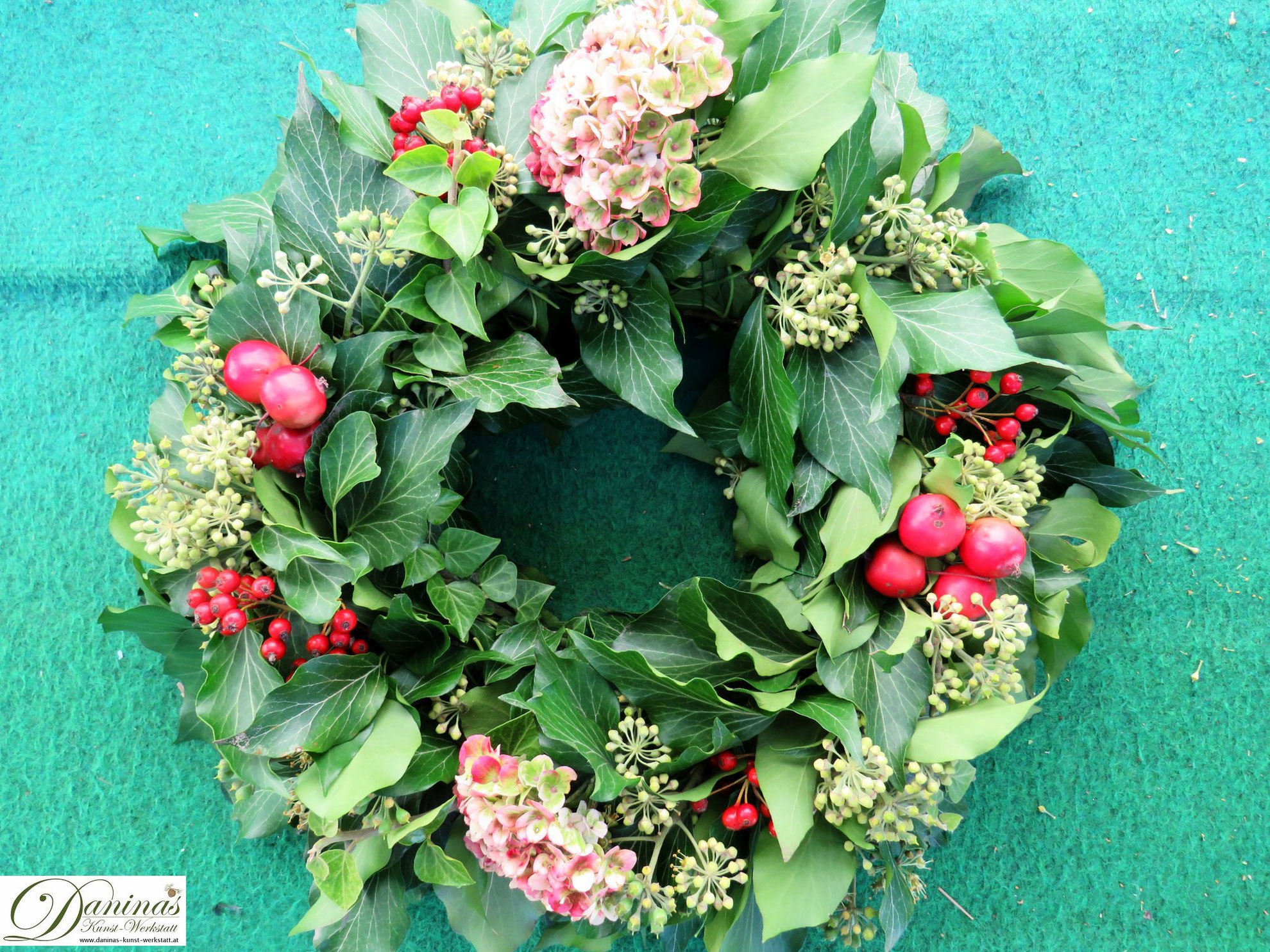 Herbstkranz basteln DIY Anleitung - Daninas-Kunst-Werkstatt