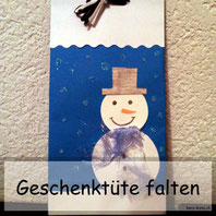 Geschenktüte selber falten