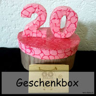 Geschenkbox 20. Geburtstag selber machen
