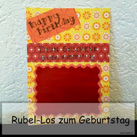 Geburtstagskarte mit Rubellos