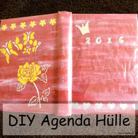 Agenda Hülle selber machen mit Anleitung