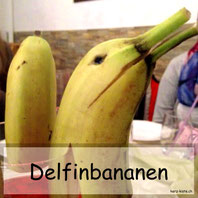 Tischdekoration Delfin Bananen