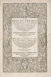 Fulke Confutation 1589 Bible