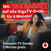 Vodafone GigaTV 10€ Rabatt Premium