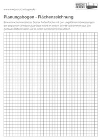 Skizze Planung für einen Windschutz