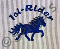Stickerei Isi-Rider