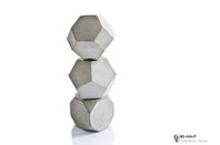 Geometric Concrete Three Cubes by PASiNGA