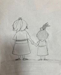 下描きの完成