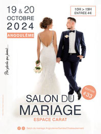 Salon du Mariage à Angoulême - 19 et 20 Octobre 2024
