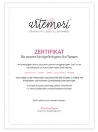 Urnen-Zertifikat artemori
