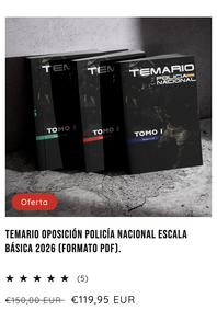 Temario Oposición Policía Nacional