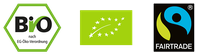 Bio-, EU-Bio- und Fairtrade-Siegel