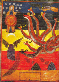 Ilustración del libro “El Beato de Fernando I y doña Sancha”. Siglo XI.