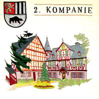 Die Standarte der 2. Kompanie zeigt die Ludwigsburg