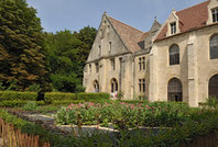 Abbaye de Royaumont - Jardin des neuf carrés.