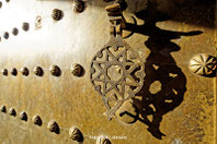 Messingdetail in der Kasbah von Telouet, Marokko. Copyright 2014 by Rolf Lohmann