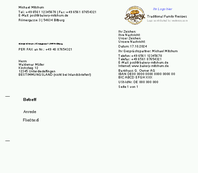 Geschäftsbrief 2 DIN A4 Typ A