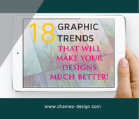 18 Graphic trends that will makes your designs and branding better.