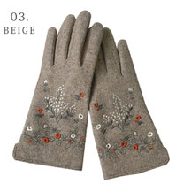 刺繡手袋(裏起毛）  2,200円→1,680円(税込)  ［スマホ対応］