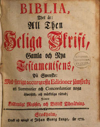 Charles XII Bible 1778