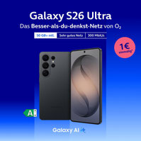 O2 Mobile M GROW Vorteil 5 GB jährlich 30 GB Samsung Galaxy S26 Ultra