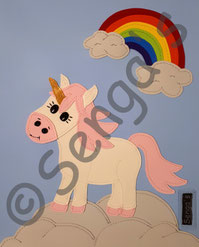 Einhorn mit Regenbogen