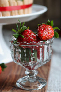 Erdbeeren in einem Glas