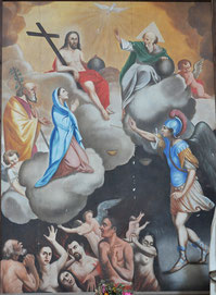 Carcheto - Eglise Sainte-Marguerite - Ames du Purgatoire (Domenico Desanti peintre corse 1824-1892)