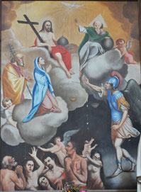 Carcheto - Eglise Sainte-Marguerite - Ames du Purgatoire (Domenico Desanti peintre corse 1824-1892)