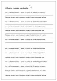 Frases idénticas