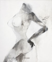 舞者20 DANCER 20  60X50CM 布面水墨与丙烯 INK & ACRYLIC ON CANVAS 2009