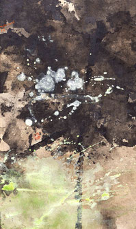 早春11 EARLY SPRING 11 60X36CM 纸本水墨与矿物色 INK & MINERAL COLOR ON PAPER 2026 