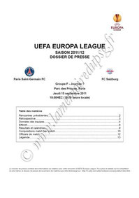 2011-09-15  PSG-FC Salzburg (1ère poule C3, Dossier de presse)