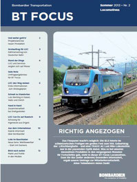 Titelbild auf dem Bombardier Mitarbeiter-Magazin Nr.2 2013