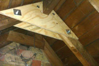 Roof strengthening works