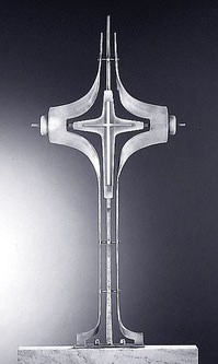 Schmiedeeisen Grabkreuz 140x65cm
