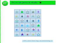 ESTRELLAS DE IGUAL FORMA