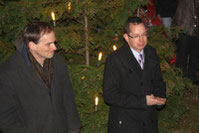Links: Joachim Schmidt (Vorsitzender des Bürgerverein) und Rechts: Oliver Igel (Bezirksbürgermeister Treptow-Köpenick)