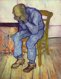 An der Schwelle zur Ewigkeit. Gemälde von Vincent van Gogh, 1890. Wikimedia Commons.