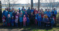 Die Teilnehmer der Familienwanderung.