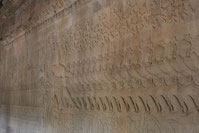 Das Quirlen des Milchozeans, Relief in Angkor Wat