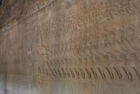 Das Quirlen des Milchozeans, Relief in Angkor Wat