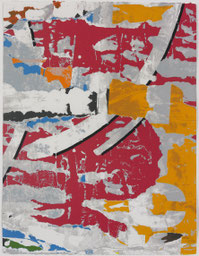 Jacques Villeglé, Décentralisation n°1 1991, sérigraphie, collection artothèque du musée des beaux-arts de Brest métropole ©ADAGP, Paris, 2017.