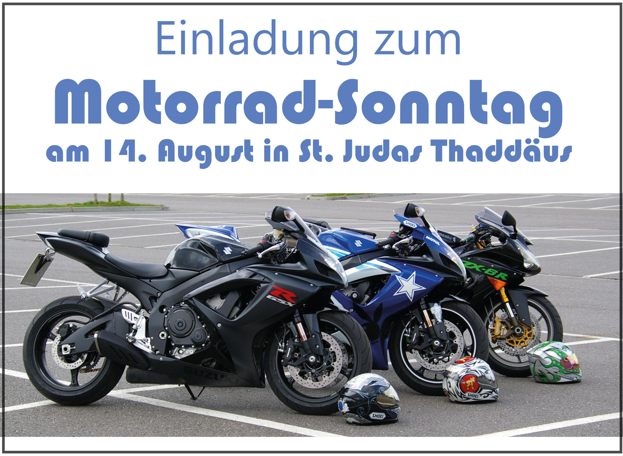 St. Judas Thaddäus lädt erstmals zum „Motorrad-Sonntag“