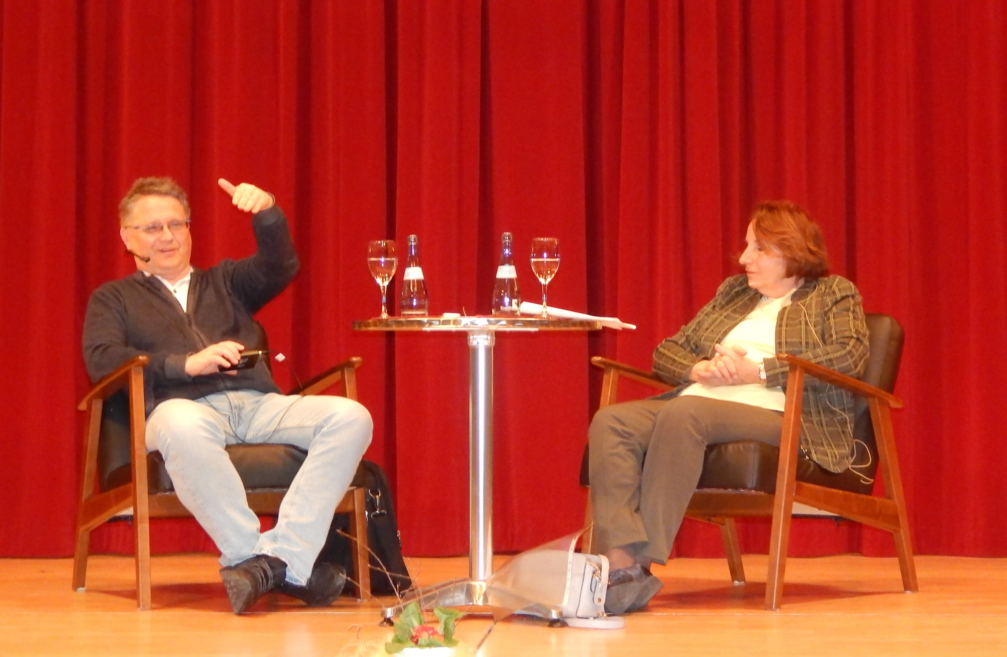 Interview in der Wandelhalle