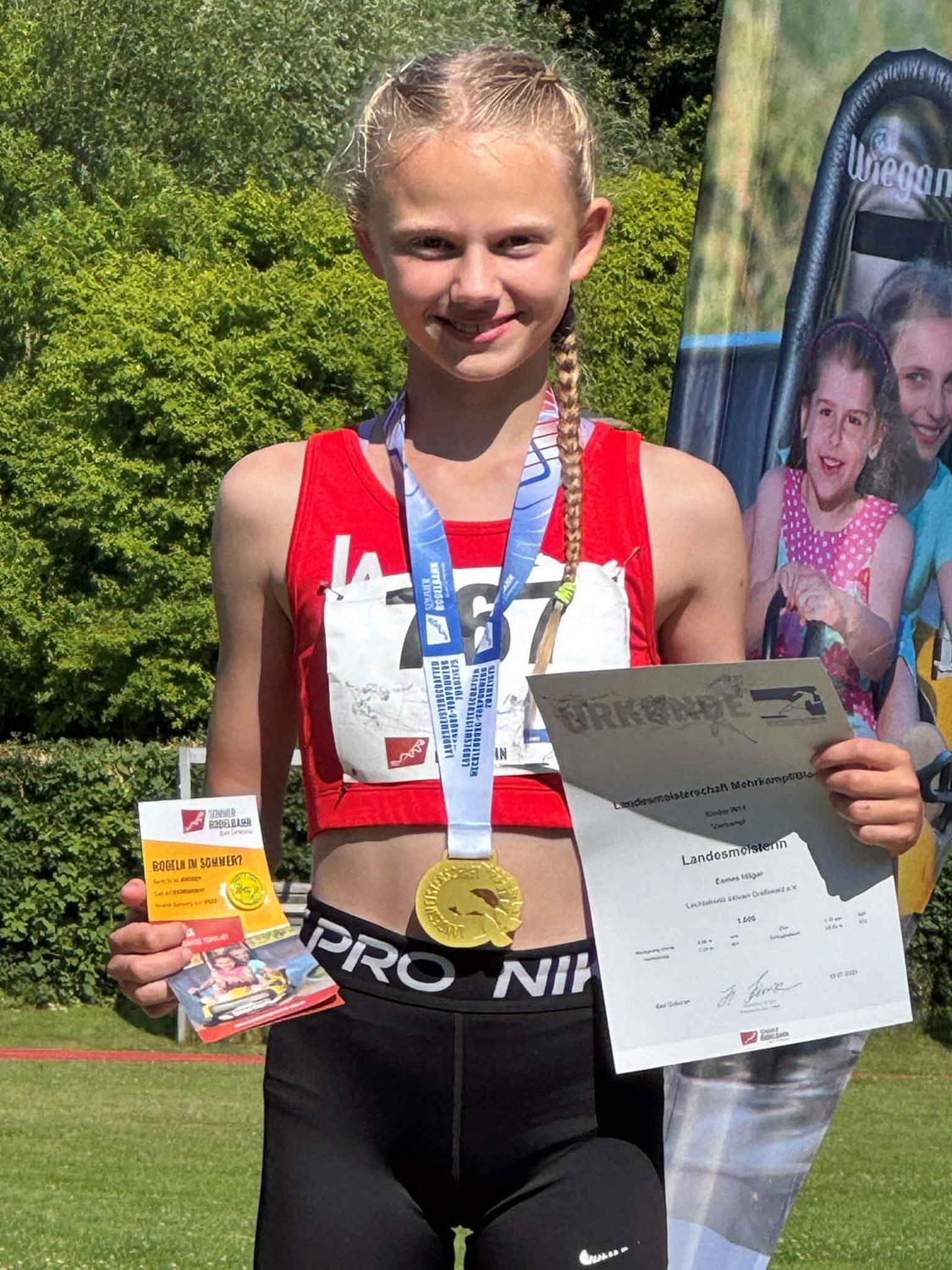 Landesmeistertitel im Vierkampf für Esmee Hilger