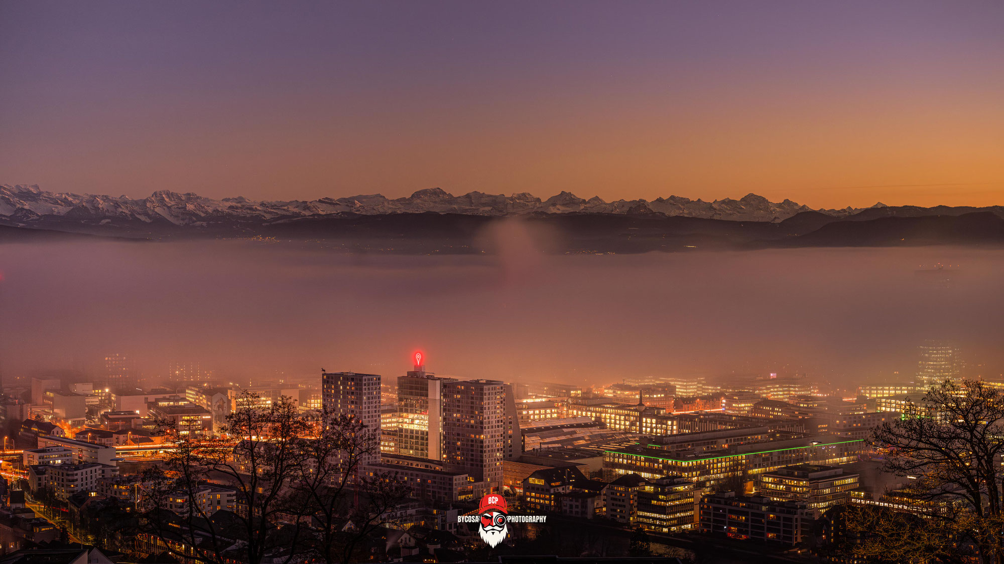 Zürich im Nebel