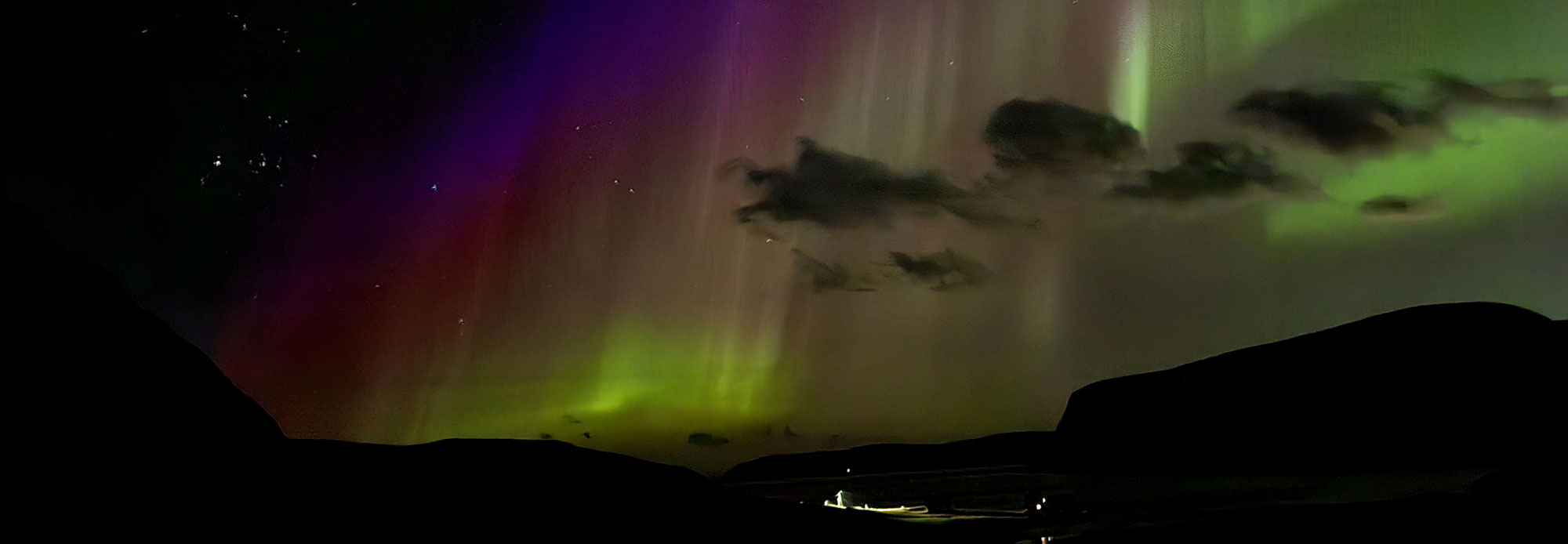 Northern lights in Akkarfjord