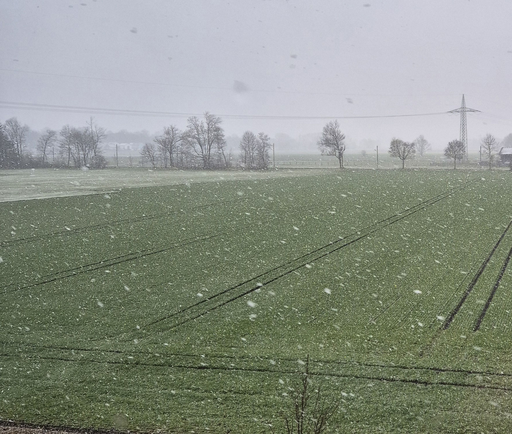 Eine sanfte Decke ueber der Landschaft...