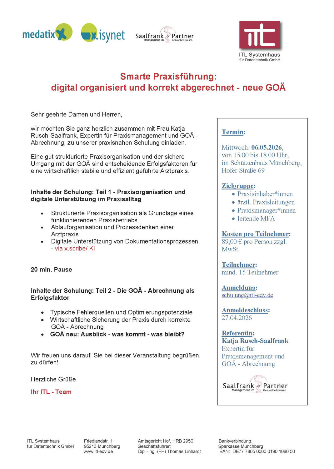 Smarte Praxisführung - digital organisiert und korrekt abgerechnet